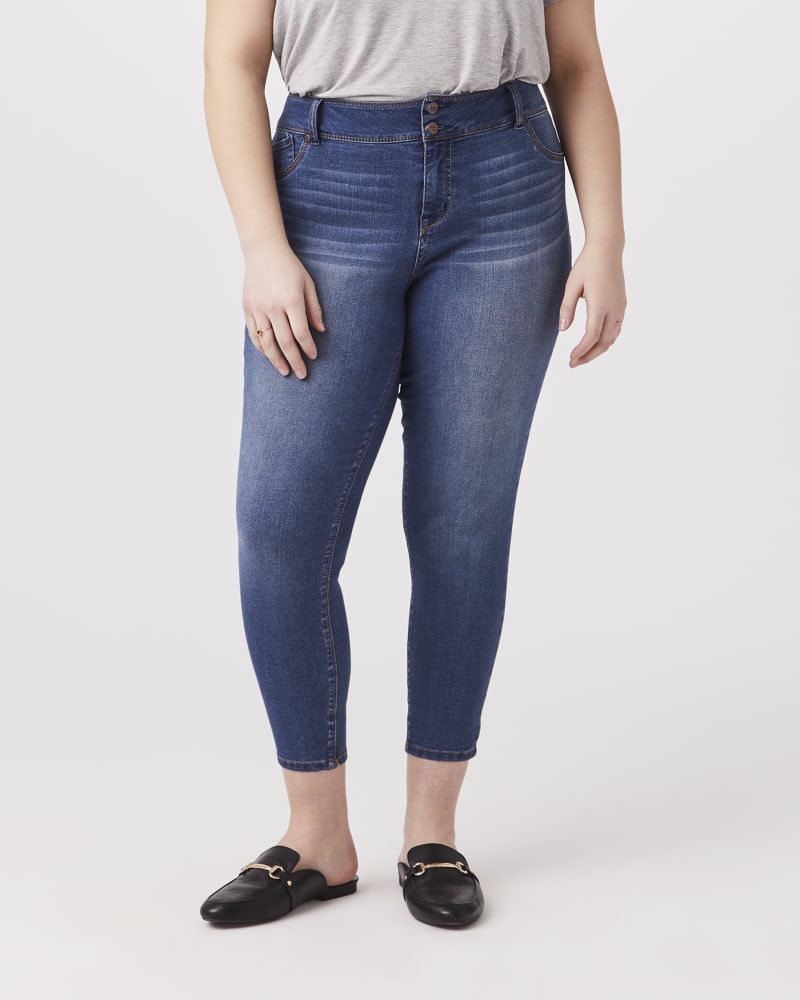 Front of plus size Chrissy High-Waisted Ankle Jeans by Meri Skye | Dia&Co | dia_product_style_image_id:154273